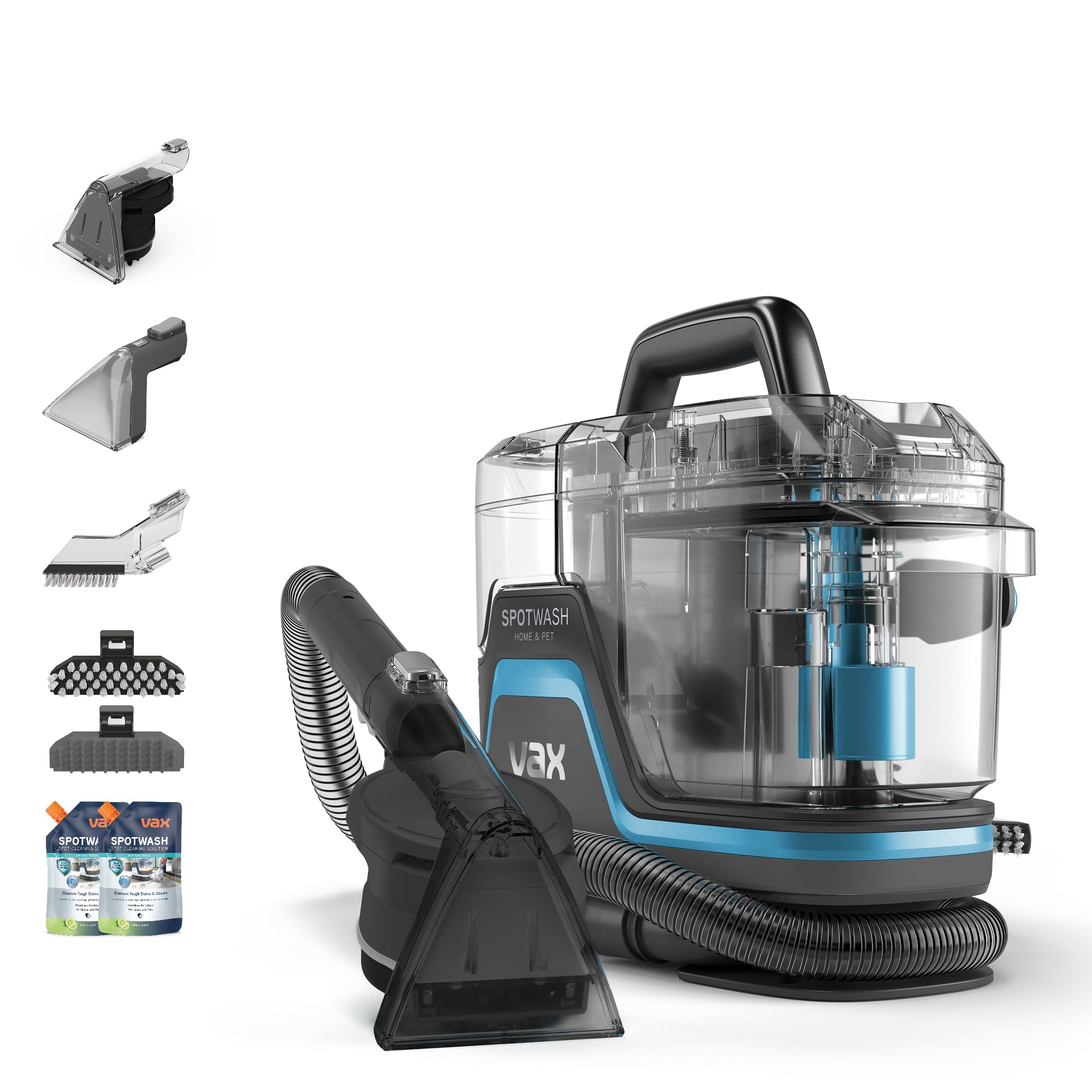 Vax SpotWash Home and Pet Handheld Spot Cleaner – Grey/Cyan