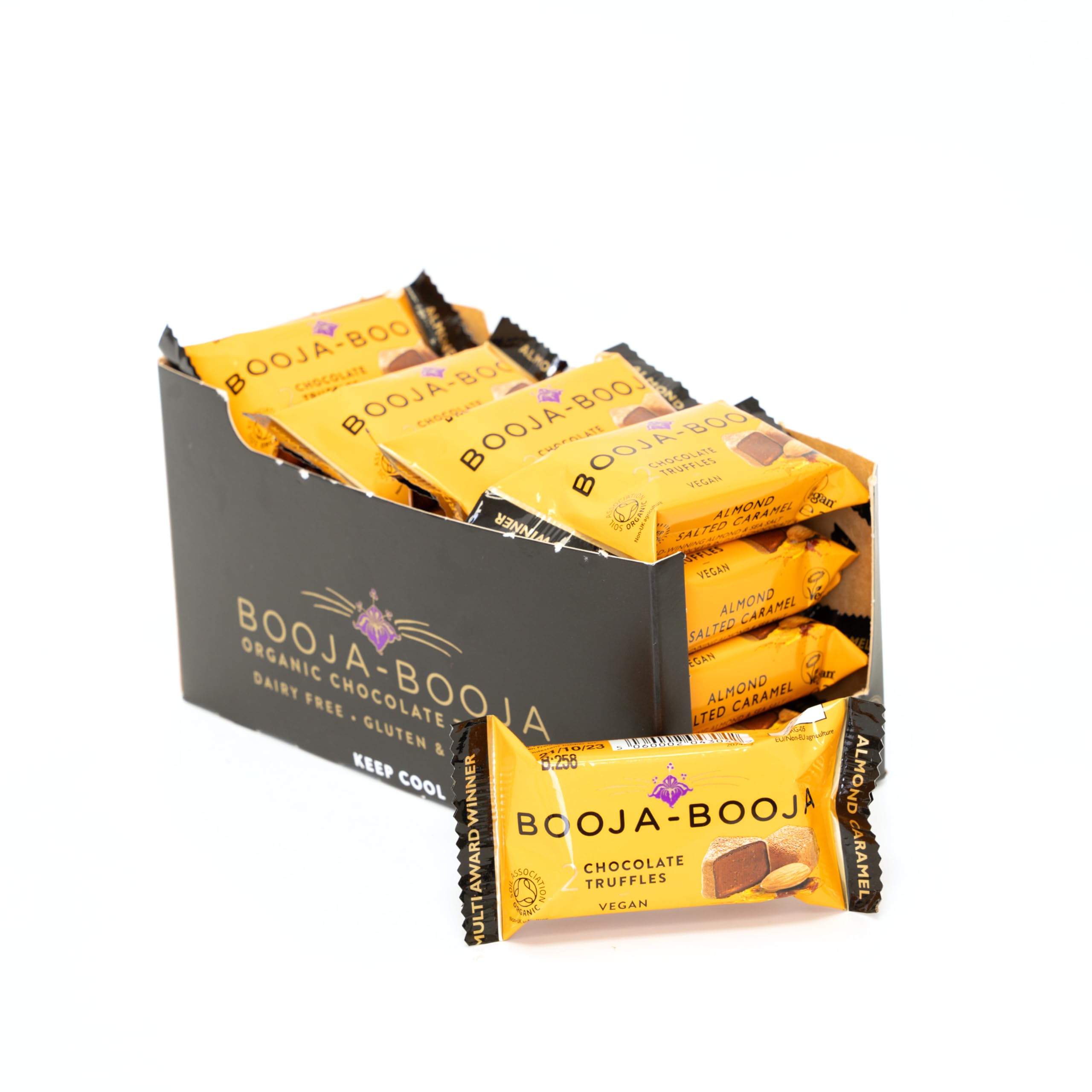 Booja-Booja Almond Salted Caramel Vegan Chocolate Truffles - 16 Pack