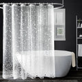 Jolof Store PEVA Shower Curtain – 3D Pebble Clear Mold Resistant Liner