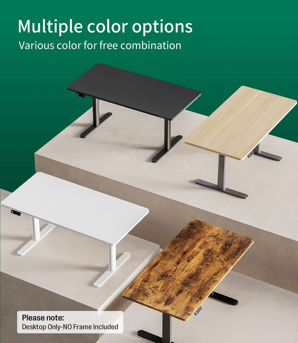 MAIDeSITe Table Top,Desktop for Height Adjustable Electric Standing Desk,Oak,140 * 70 * 2.5 cm - image 5