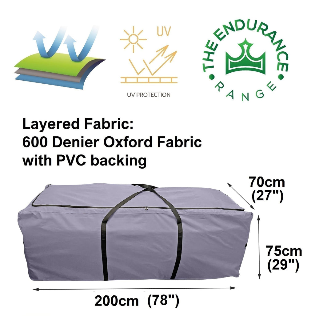 Kingsbridge Heavy Duty Garden Cushion Storage Bag | 600D Oxford Fabric