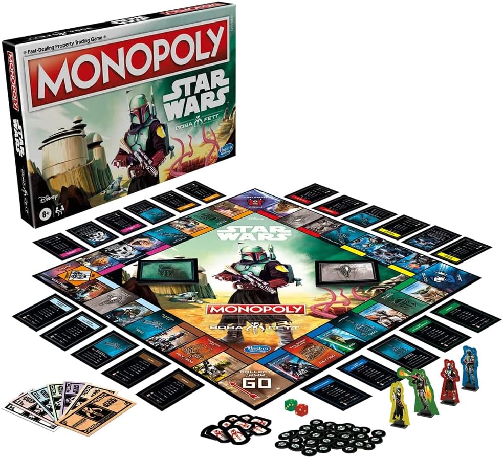 Hasbro Monopoly: Star Wars Boba Fett Edition Board Game - English