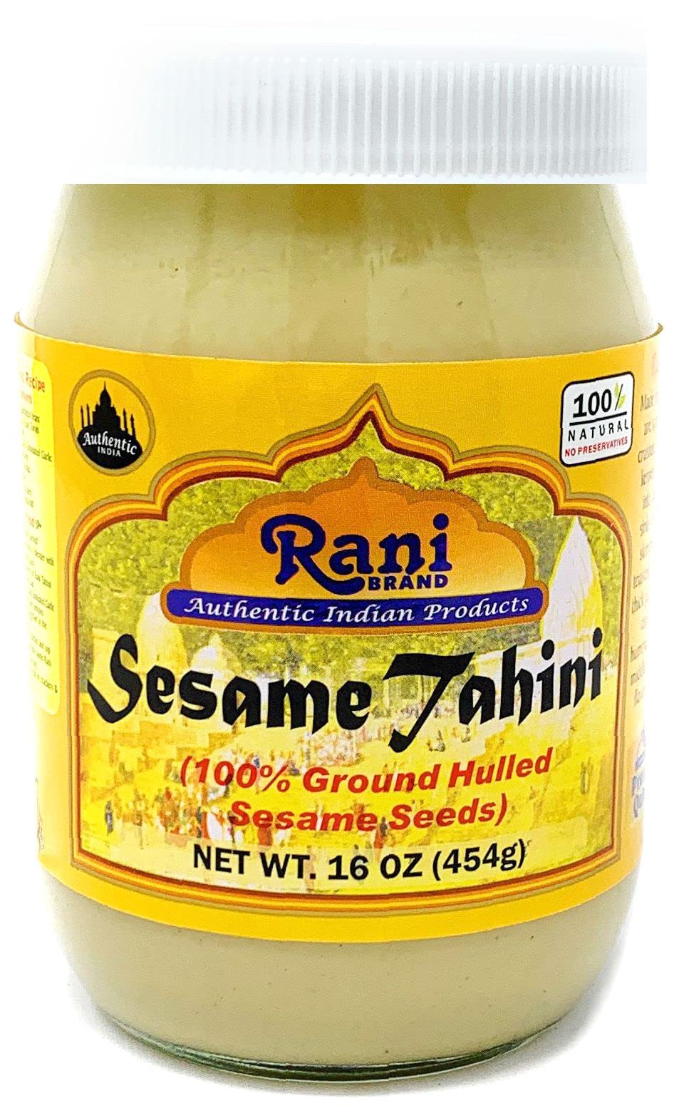 Rani Sesame Tahini Butter - 16oz Glass Jar - Vegan & Gluten Free