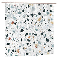 Newhomestyle Modern Terrazzo Shower Curtain | Waterproof Polyester