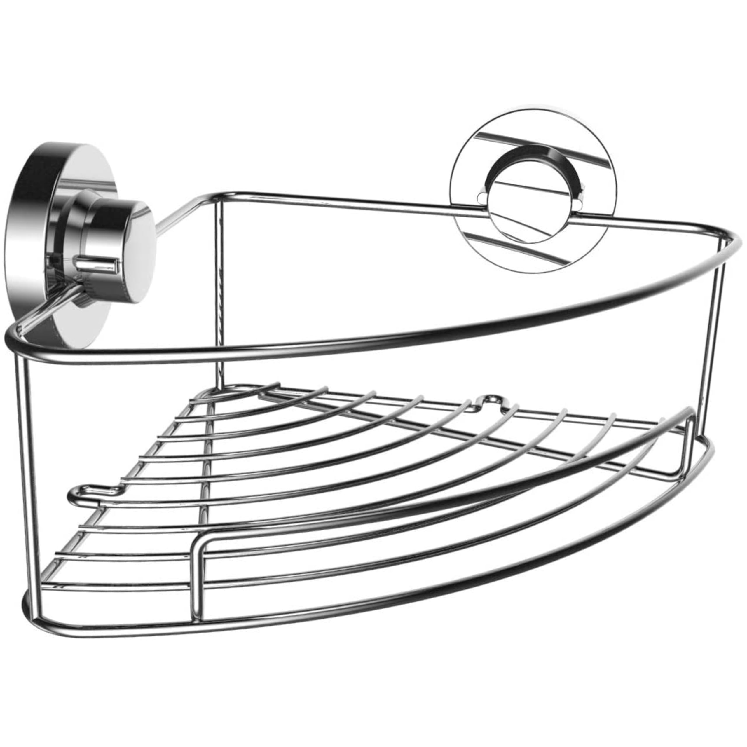 Britten & James Corner Shower Caddy – Rust Proof Stainless Steel Suction