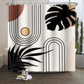 Xiaoterna Boho Sun Shower Curtain | Waterproof Polyester Bathroom Decor