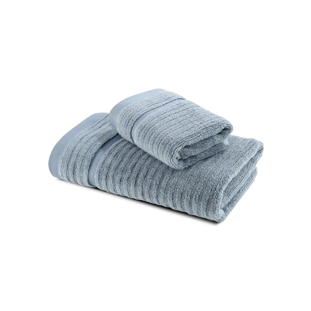 Caleffi Stripe Guest Towel, Cotton, Avio, Standard, 73857 - image 1