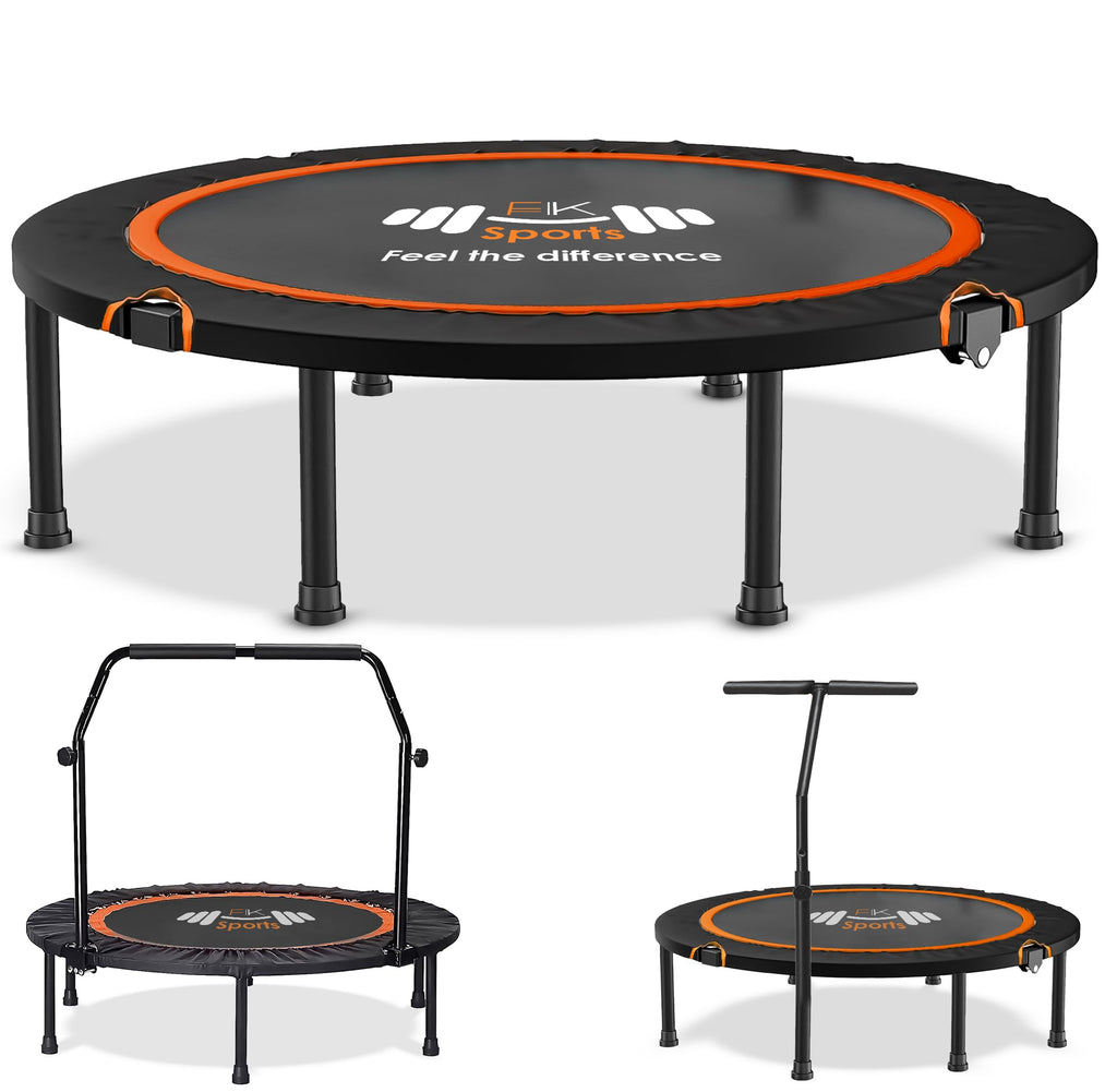 FK Sports 40" Foldable Mini Fitness Rebounder Trampoline for Home Gym