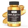 Nicpro Metallic Gold Acrylic Paint – 250ml Non-Toxic Multi-Surface