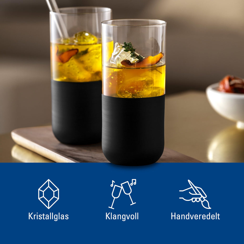 Villeroy & Boch Manufacture Rock Crystal Long Drink Glass Set | 4 Pcs