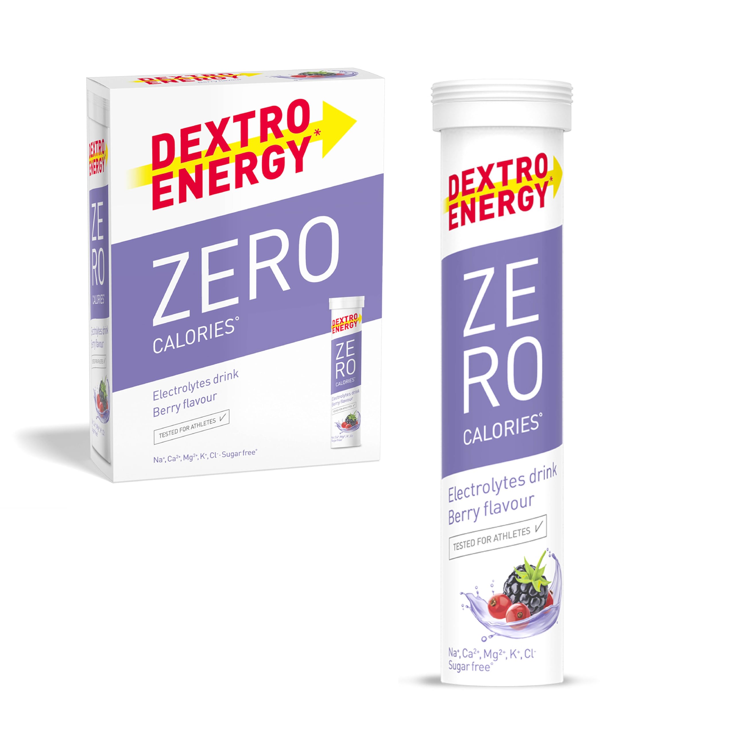 Dextro Energy Zero Calories Electrolyte Drink - Berry, 60 Tablets