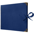 Jolof Store Square Scrapbook Photo Album – Blue Hardcover Memory Book