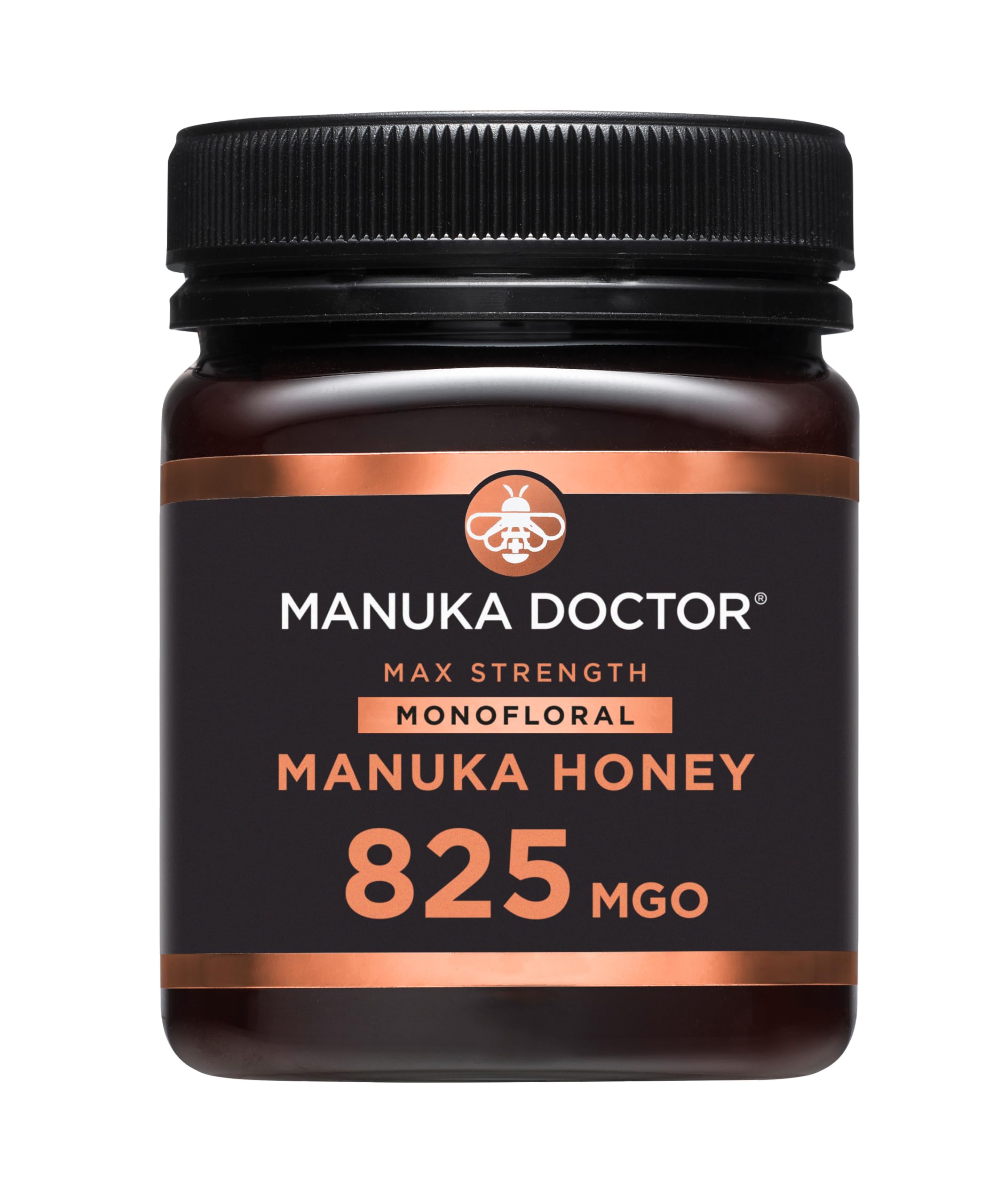 Manuka Doctor MGO 825+ Monofloral Manuka Honey - 250g Raw NZ Honey