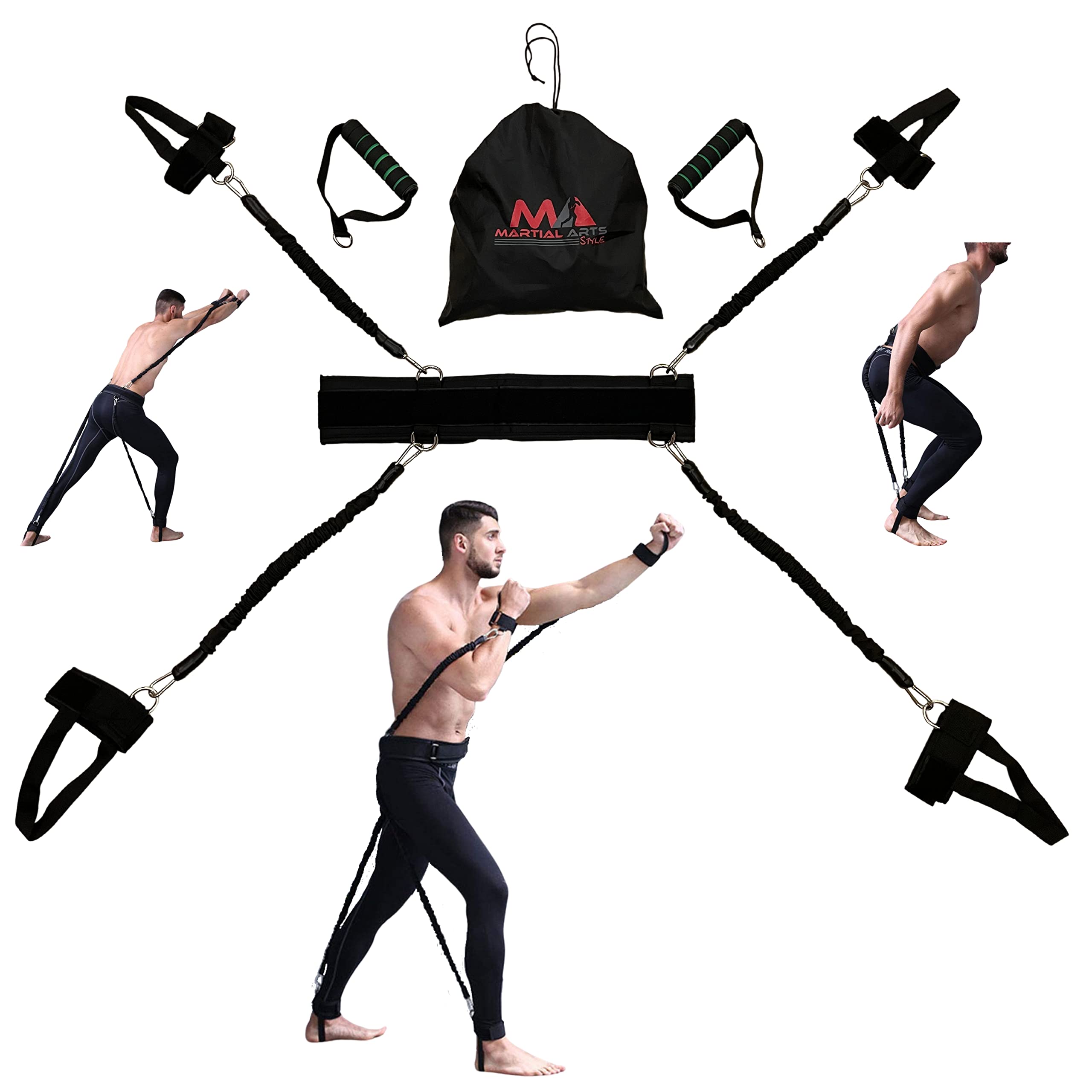 Boxing Resistance Bands – 150 lbs Full Body MMA Training Set