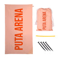 Fisura P*ta Arena Oversized Microfiber Beach Towel – Sand-Proof Orange