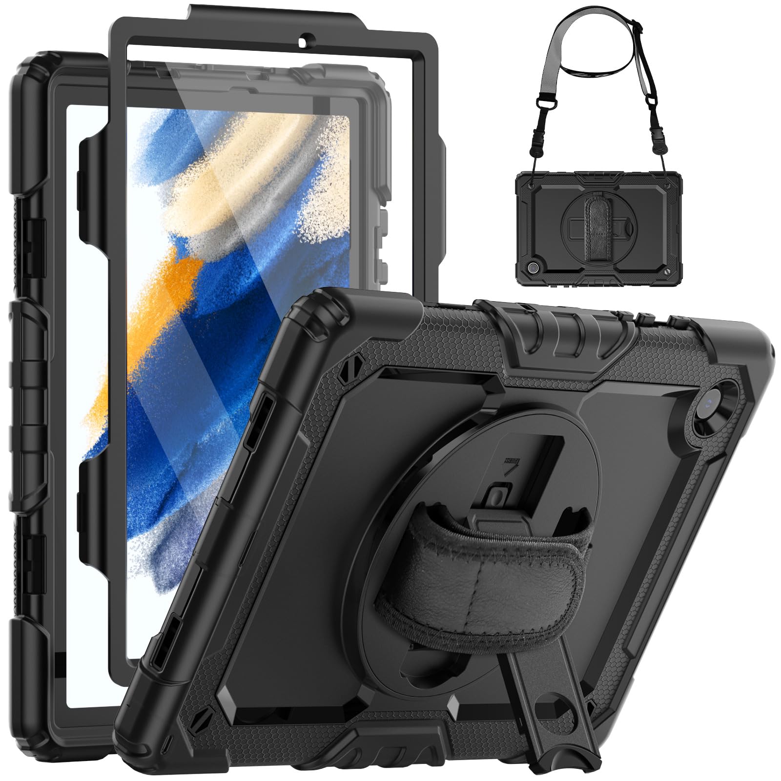 SEYMCY Samsung Galaxy Tab A8 10.5 Case | Shockproof Rugged Stand Cover