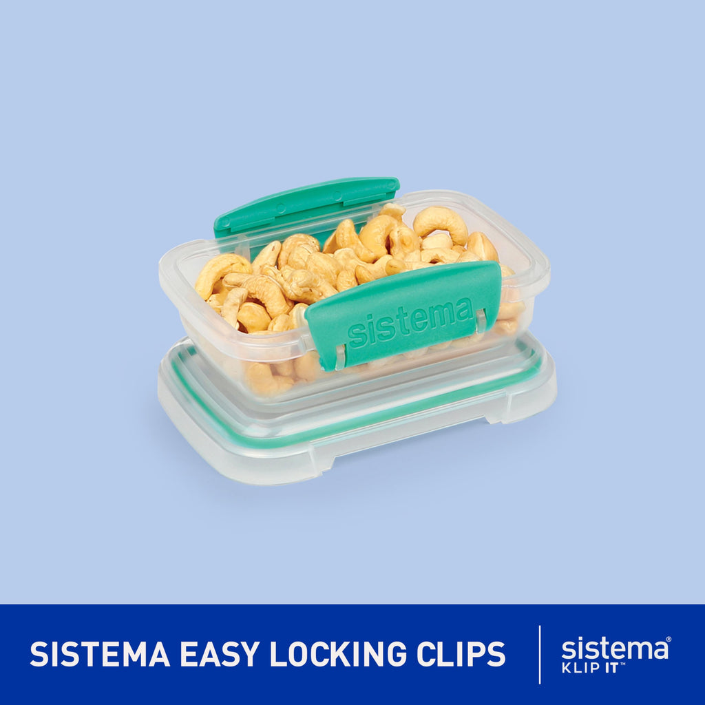 Sistema KLIP IT Airtight Food Storage Containers, 18-Piece Set, Teal