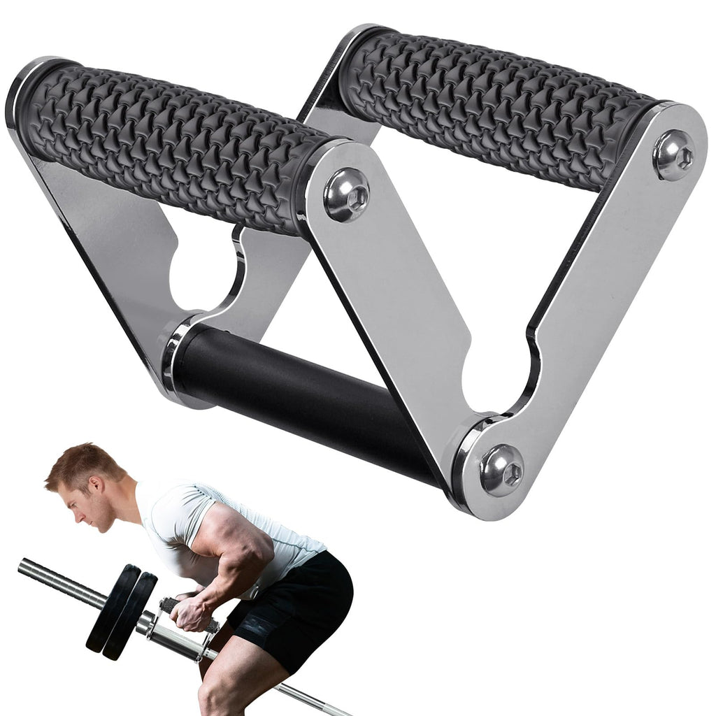 SELEWARE V Bar Landmine Handle – Double D T-Row Attachment for Olympic Bars