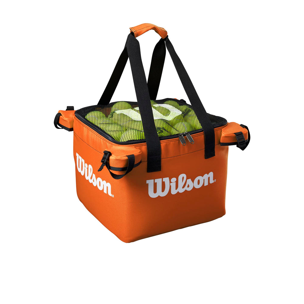 Wilson Tennis Ball Teaching Basket Bag | 150 Ball Capacity – Orange
