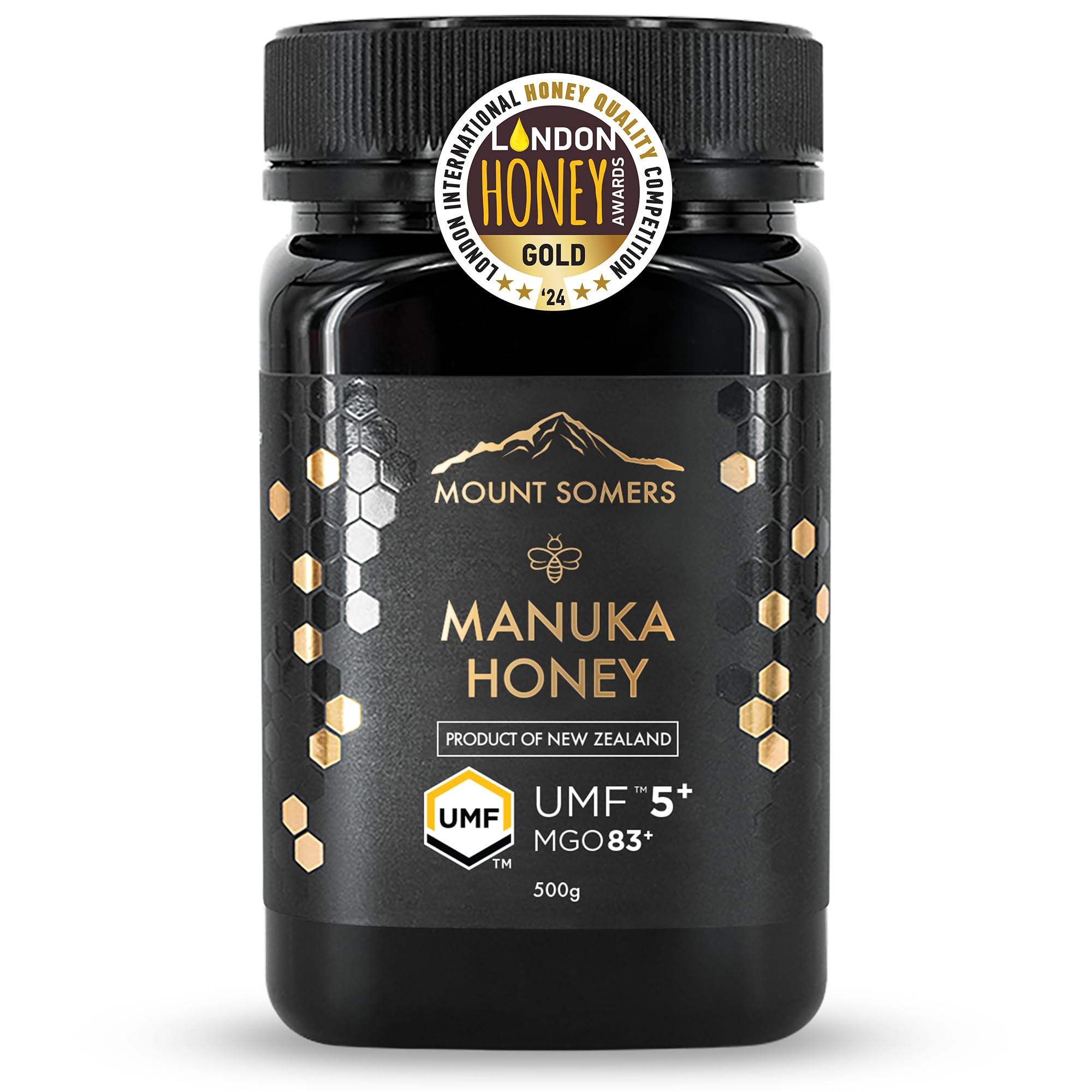 Mount Somers Raw Manuka Honey - UMF 5+ (MGO 83+) New Zealand - 500g