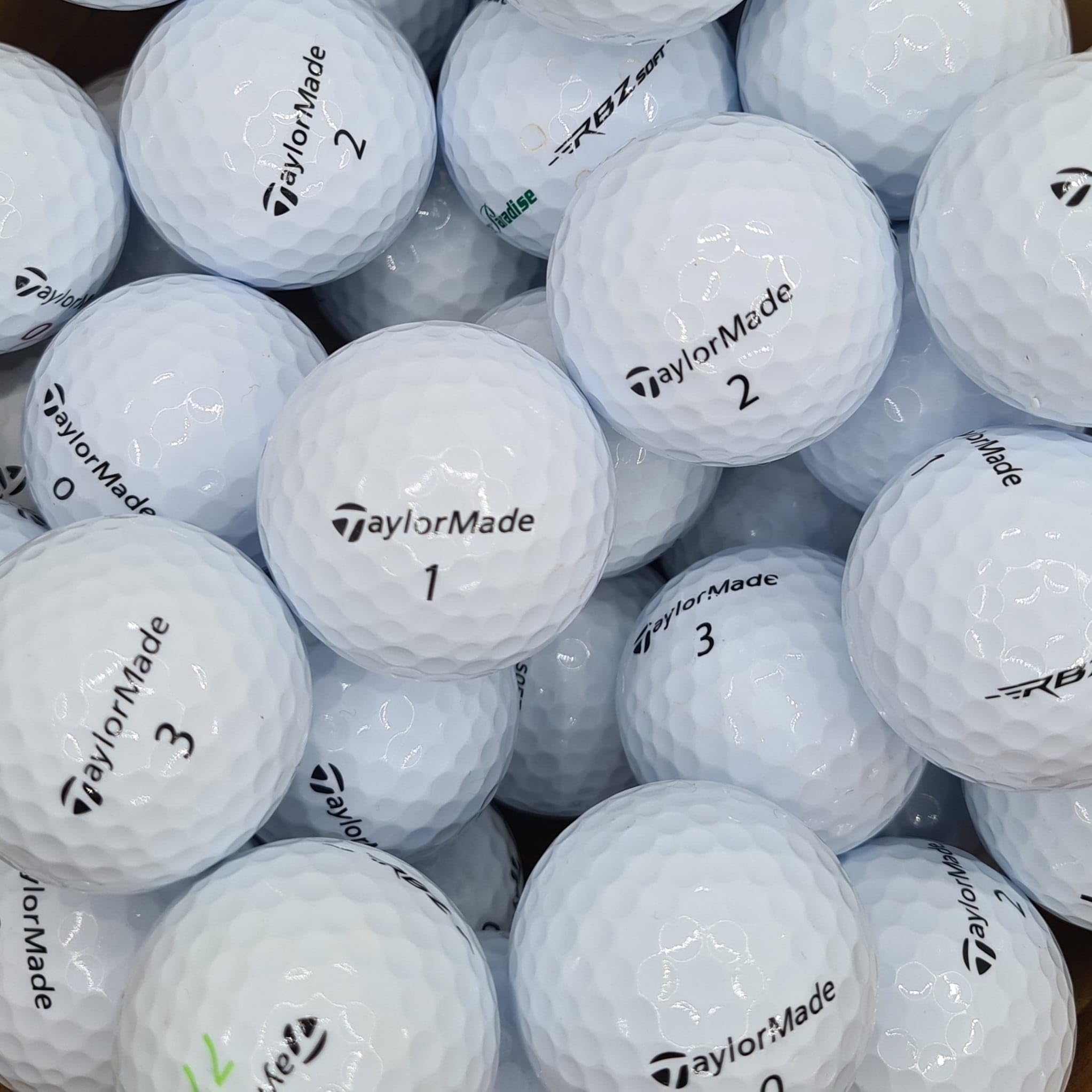 TaylorMade Mixed White Golf Balls – 40 Pearl/A Grade Recycled Lake Balls
