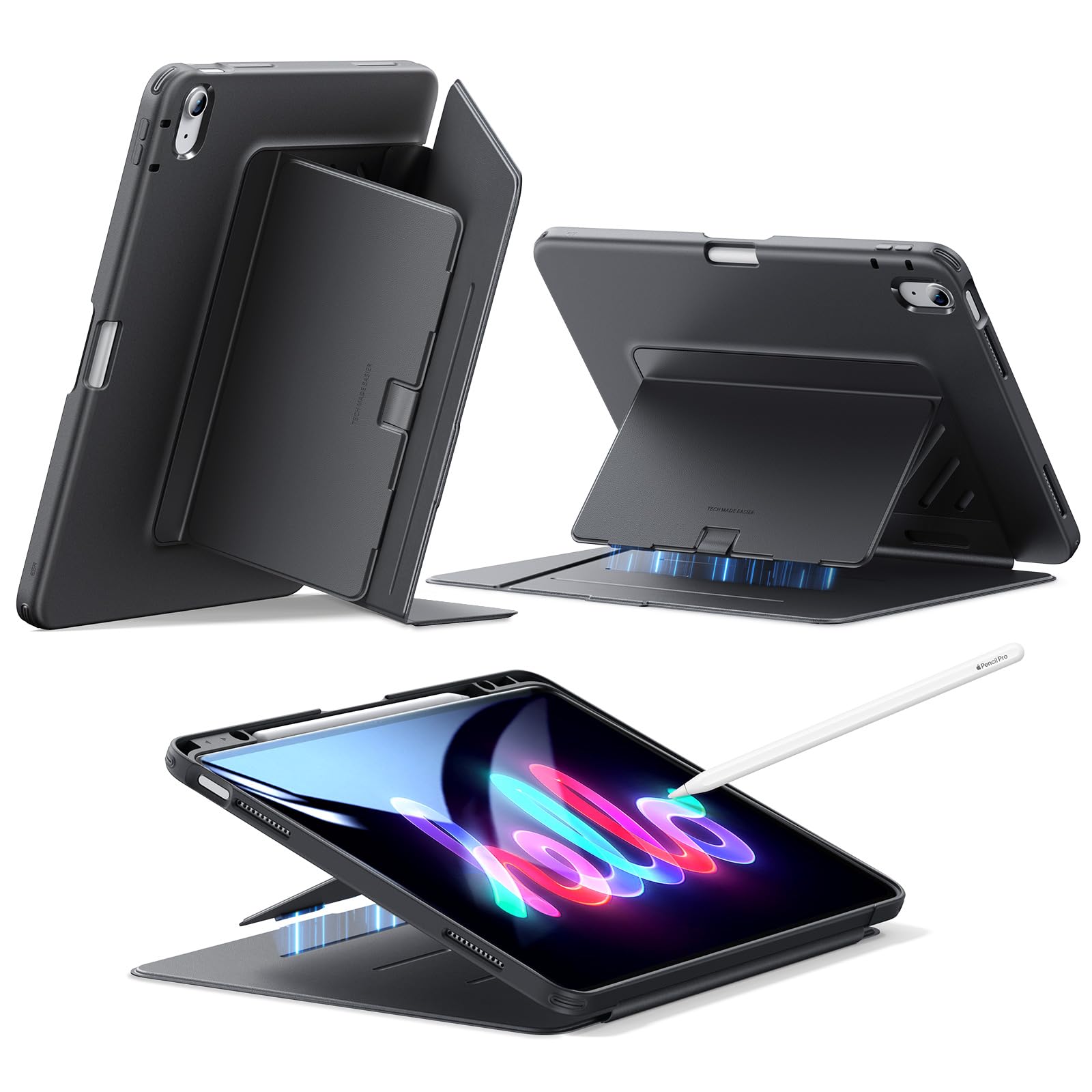 ESR iPad Air 13 Inch Case (2024/2025) – Vertical Stand & Pencil Holder