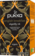 Pukka Herbs Organic English Breakfast Black Tea – 80 Tea Bags (4 Packs)