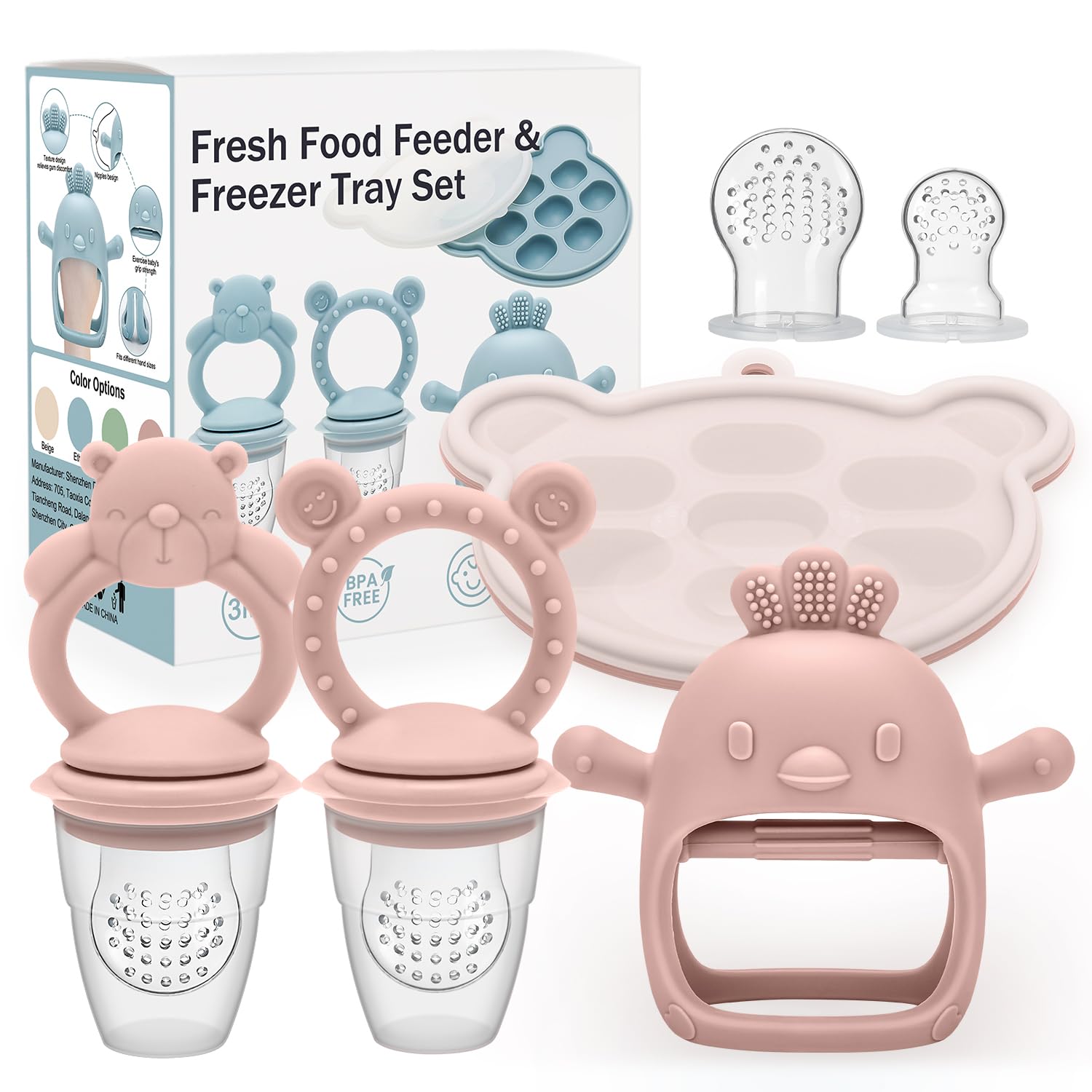 CLDY Baby Fruit Food Feeder | Silicone Teether & Popsicle Mold