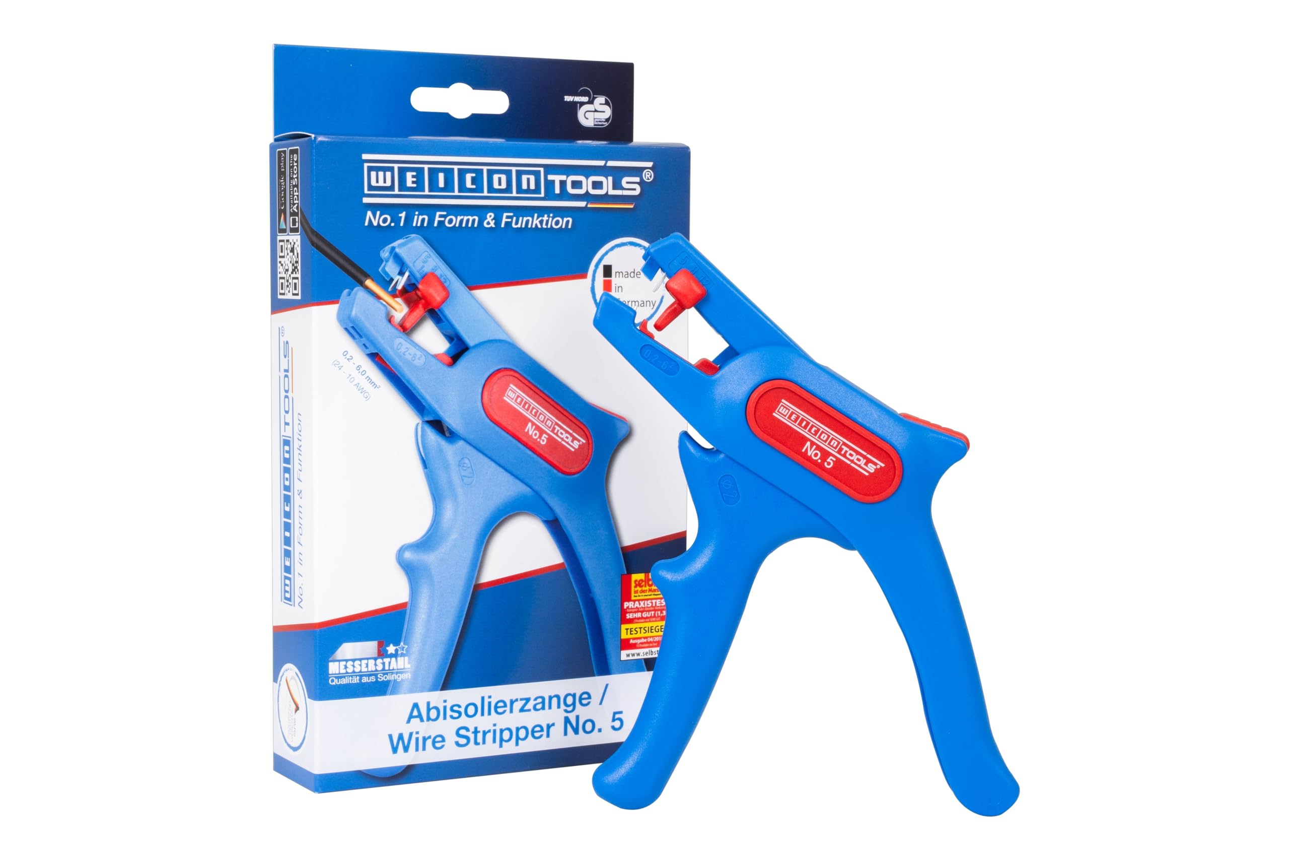 WEICON No. 5 Automatic Wire Stripper & Side Cutter | 0.2-6 mm²