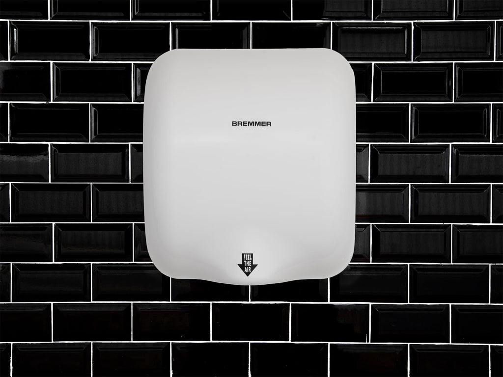 Bremmer Turbo Hand Dryer – High Velocity Eco Commercial Dryer (White)