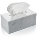 Acrylic Tissue Box Holder – Rectangle Marble Facial Dispenser