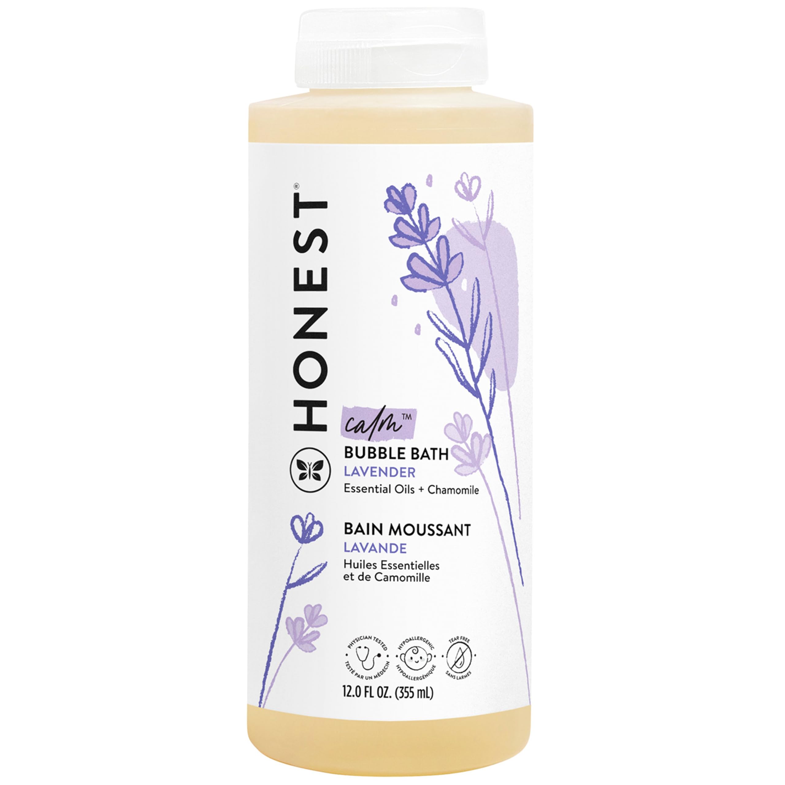 Honest Calming Lavender Hypoallergenic Bubble Bath - 12 fl oz