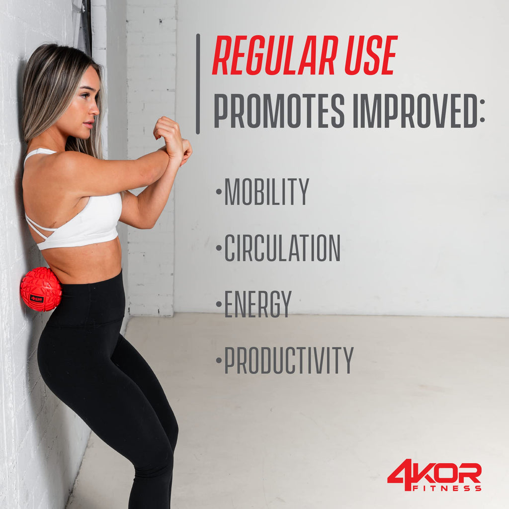 4KOR Fitness Massage Balls Set – Deep Tissue Myofascial Release Kit