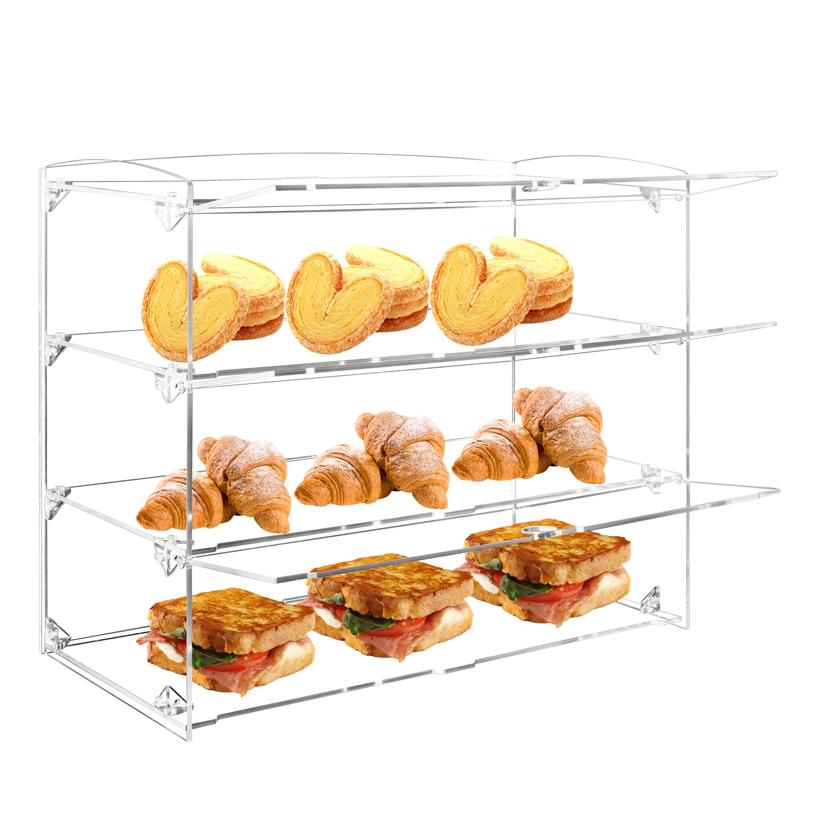 3-Tier Acrylic Pastry Display Case for Donuts and Figures