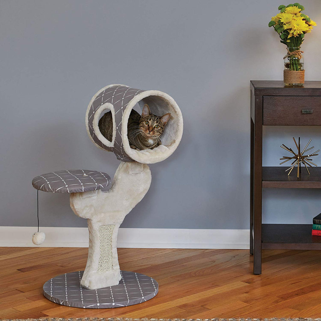MidWest Salvador Cat Tree with Sisal Scratching Pad - Mushroom