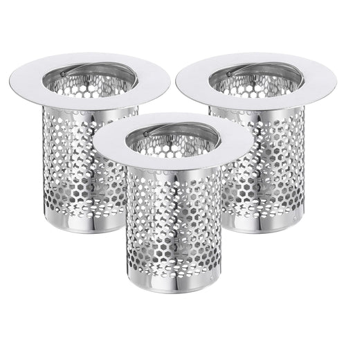 Jolof Store 2-Pack 304 Stainless Steel Shower Drain Strainer Hair Catcher