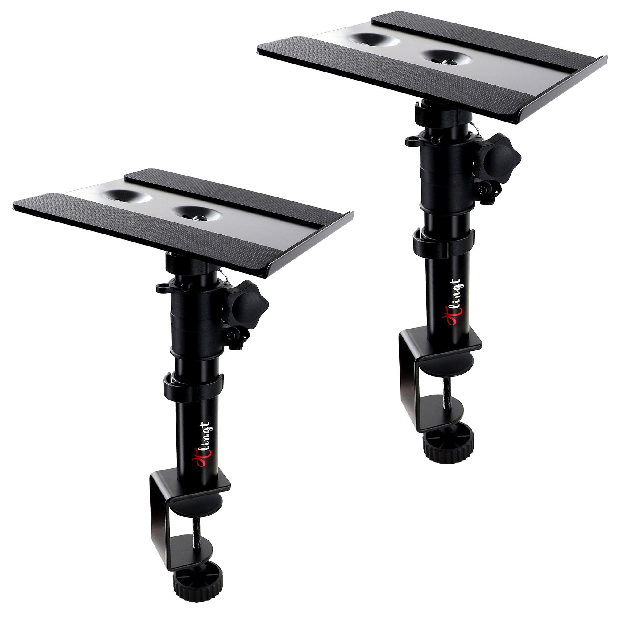 Desktop Speaker Stands – Pair of Adjustable Tilt Monitor Risers