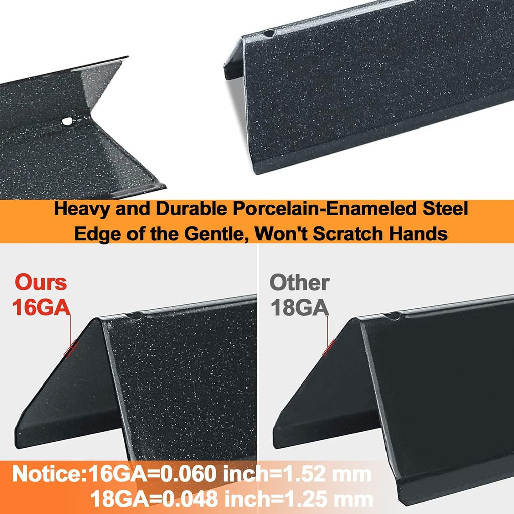 Denmay Porcelain Flavorizer Bars for Weber Spirit 200 Series E210 S210, 3-Pack