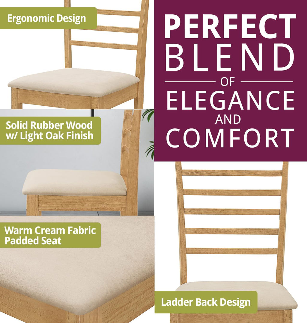 Hallowood Furniture Ledbury Small Drop Leaf Dining Table and Chairs Set 2 - image 5