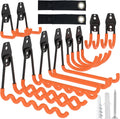Kitmiido Heavy Duty Garage Hooks - 10 Pack Steel Wall Mount Organizer