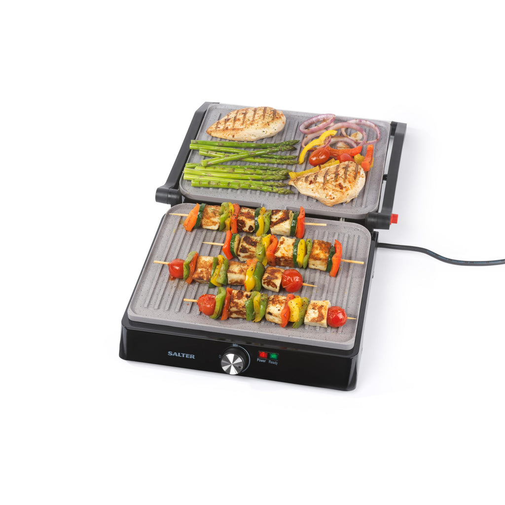 Salter Marblestone Health Grill – 2200W Electric Panini Maker & Griddle