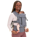 Beco 8 Baby Carrier – All-in-One Mesh Hybrid for Newborns – Dark Grey