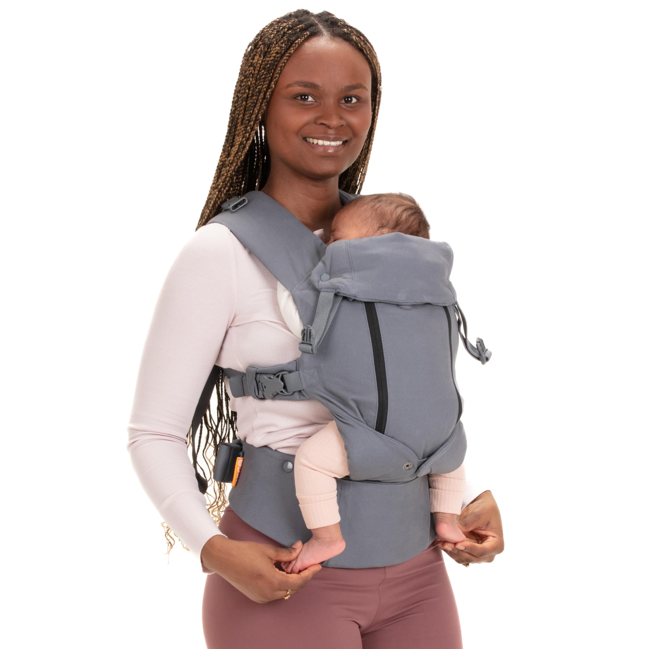Beco 8 Baby Carrier – All-in-One Mesh Hybrid for Newborns – Dark Grey