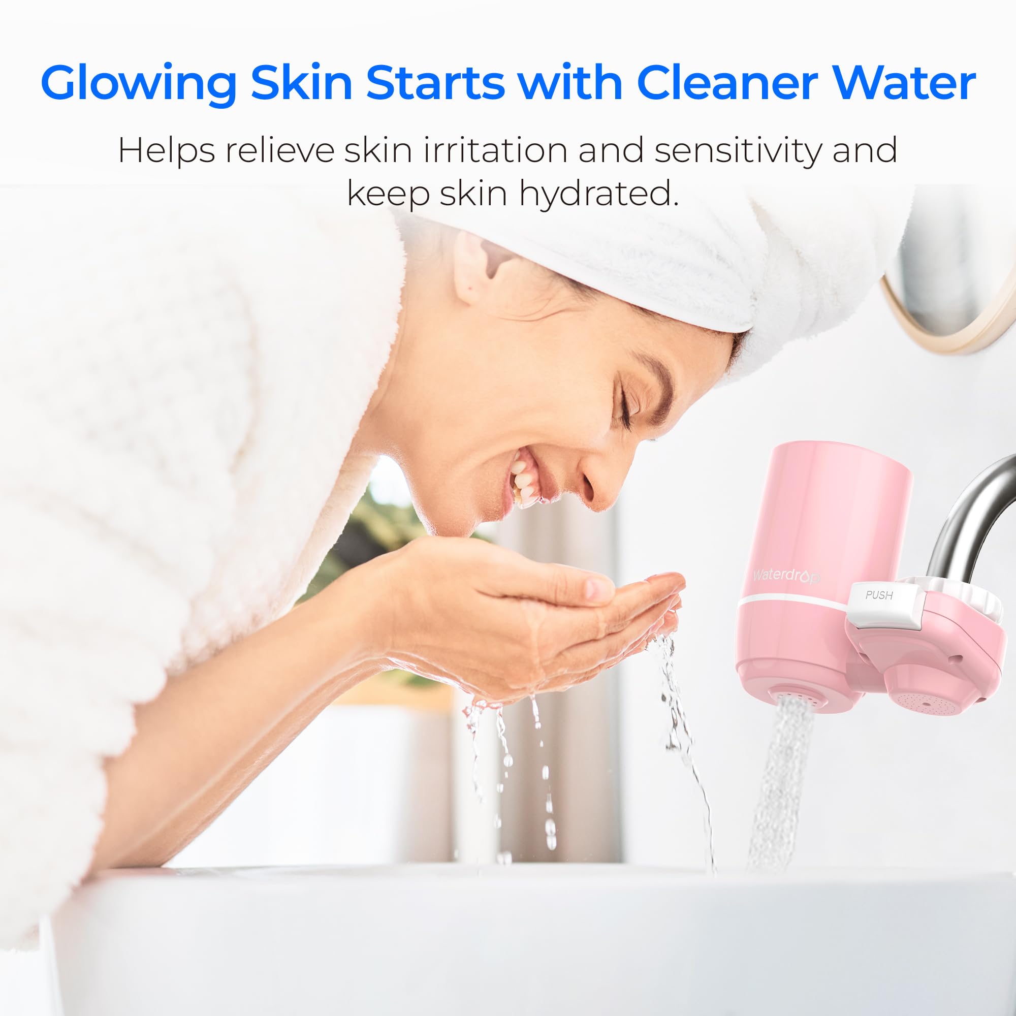 Waterdrop Tap Water Filter - Ultra Filtration System for Chlorine Reduction