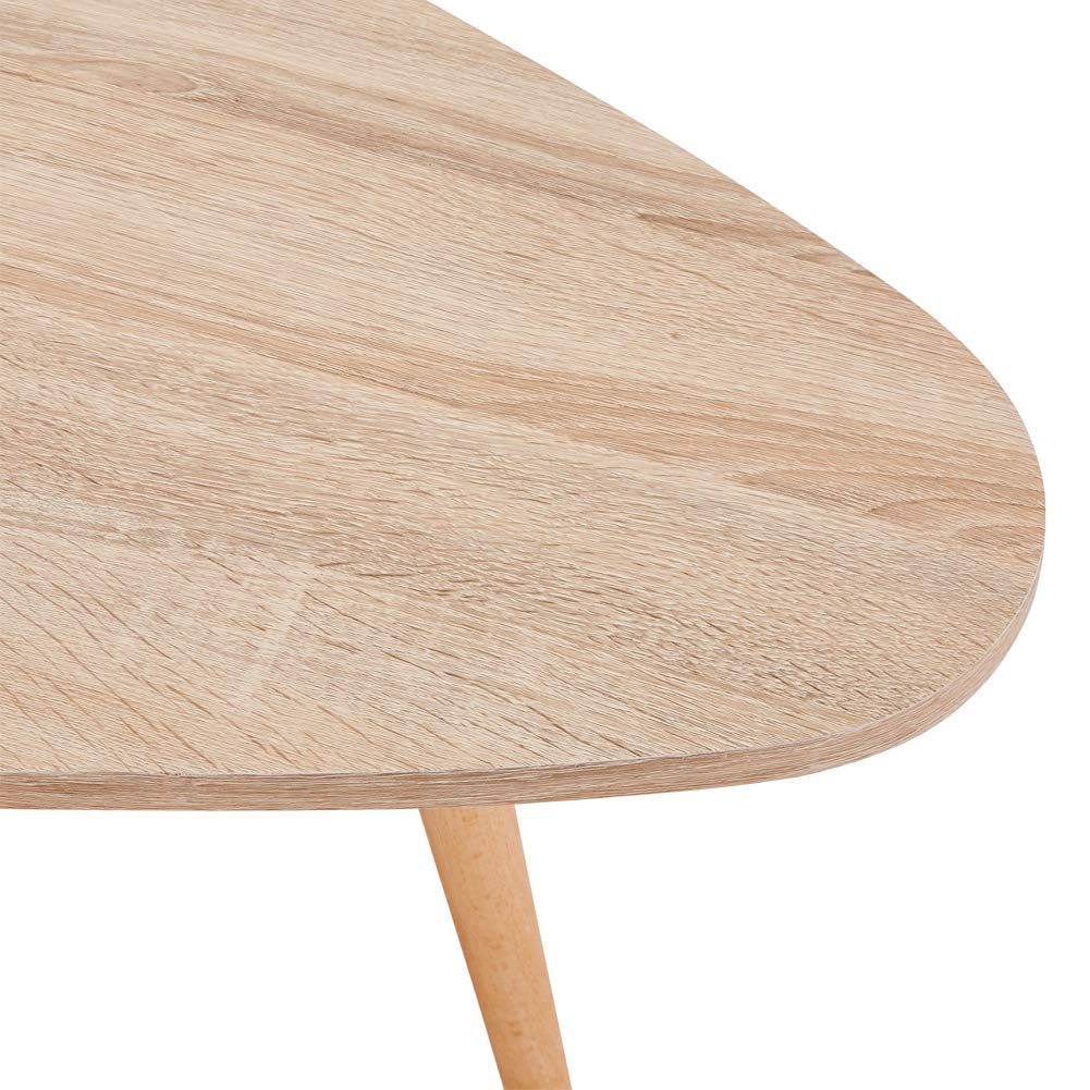 GOLDFAN Nesting Coffee Table Set – Modern Triangle Wood Side Tables
