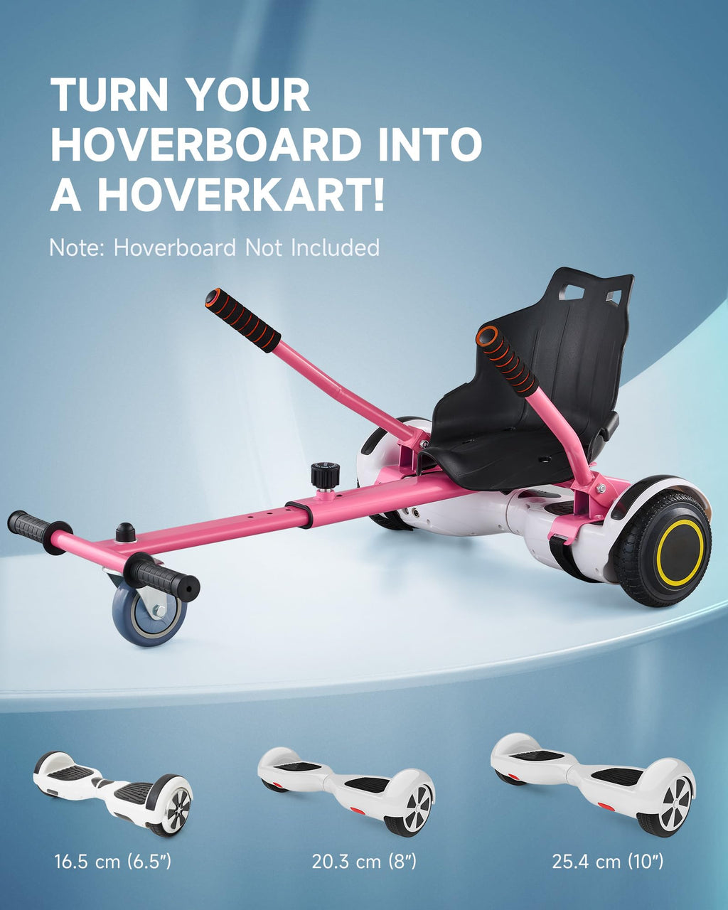 CO-Z Hoverboard Go Kart Seat Attachment for 6.5, 8, 10 Inch Scooters – Pink