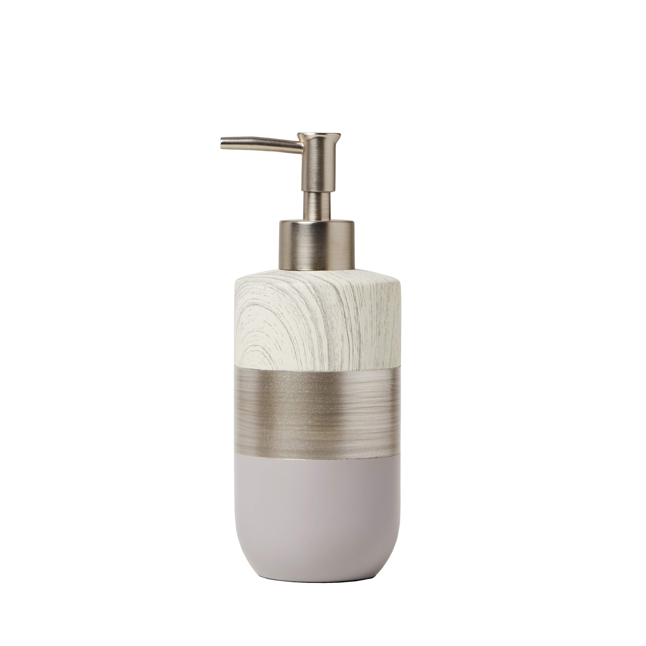SKL Home Liselotte Resin Soap and Lotion Dispenser | Brushed Nickel