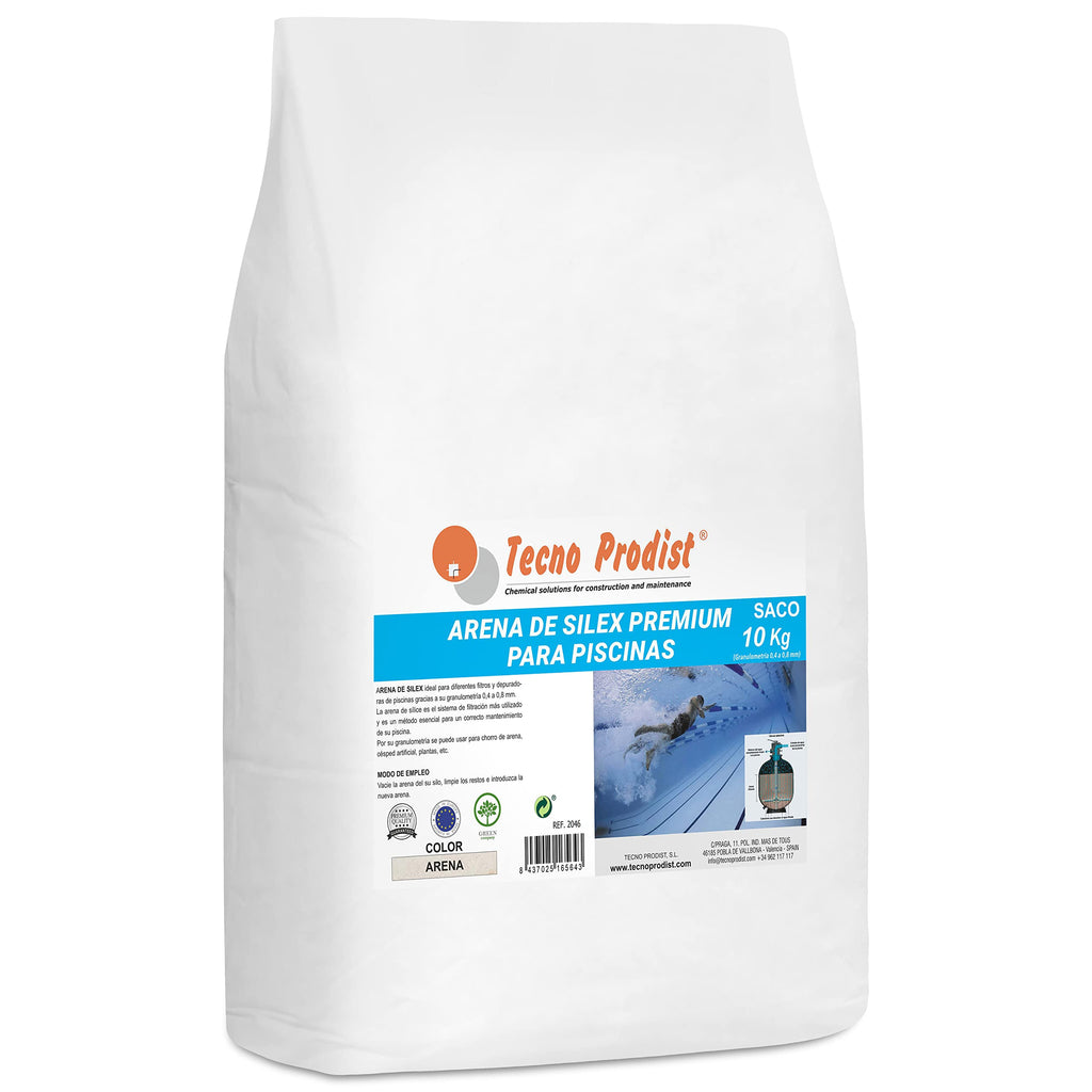 Tecno Prodist Silex Premium Pool Filter Sand - 0.4-0.8mm (10kg Sack)