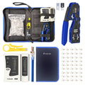 VCELINK RJ45 Ethernet Crimp Tool Kit with Cat6 Connectors & Tester
