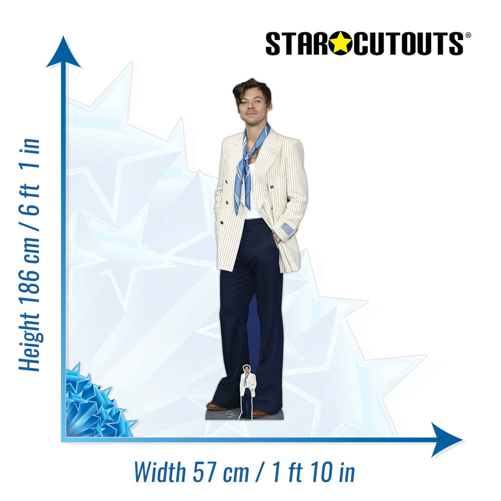 Harry Styles White Jacket Lifesize Cardboard Cutout | Star Cutouts